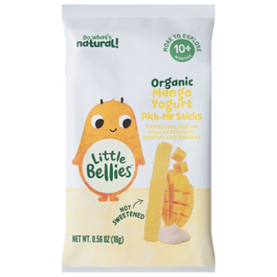Little Bellies Organic Mango Yoghurt Pick-me Sticks, 0.56 Oz - .56 OZ - Image 1