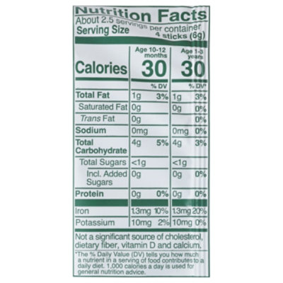 Little Bellies Organic Mango Yoghurt Pick-me Sticks, 0.56 Oz - .56 OZ - Image 3