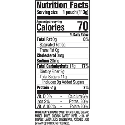 S2 Clearly Crafted Sweet Potato & Mango & Carrot Organic - 4.0 OZ - Image 3