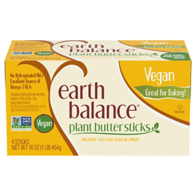 Earth Balance Vegan Buttery Sticks, 16 Oz. 4 Count - 16 OZ - Image 4