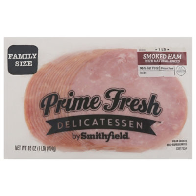 Prime Fresh Smoked Ham W/natural Juices 16 Oz - 16 OZ - Image 1