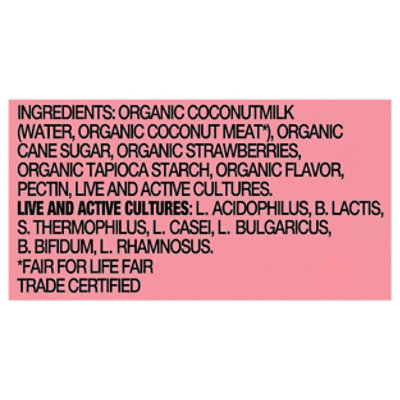 Harmless Harvest Organic Dairy-Free Coconut Yogurt Strawberry - 4.4 Oz - Image 3