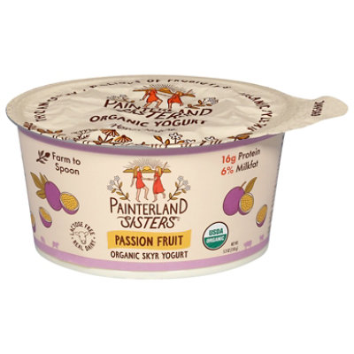 Painterland Sisters Org Passionfruit 6% Skyr Yogurt 5.3oz - 5.3 OZ - Image 1