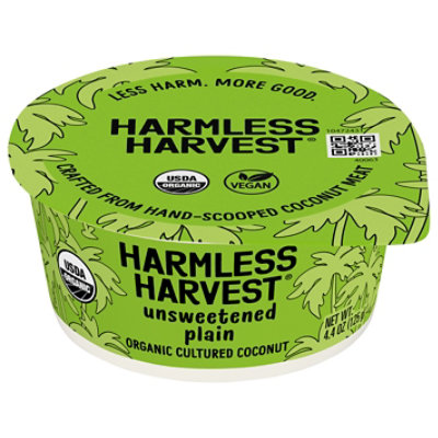 Harmless Harvest Organic Dairy-Free Unsweetened Plain Coconut Yogurt - 4.4 Oz - Image 1
