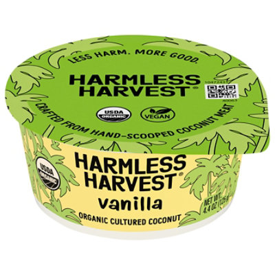 Harmless Harvest Organic Dairy-Free Coconut Yogurt Vanilla - 4.4 Oz - Image 1