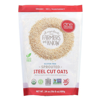 One Degre Oats Steel Cut Sprouted Organic - 24 oz (Pack of 4) - Image 1