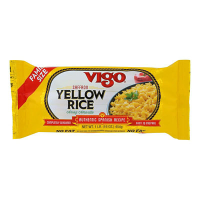 Vigo Rice Yellow Saffron Bag - 16 oz (Pack of 12) - Image 1