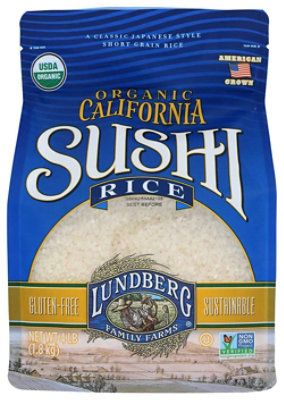 Lundberg Family Farms Organic California White Sushi Rice - 4 Pound (Pack of 6) - Image 2
