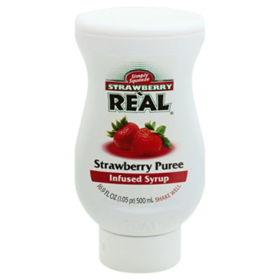 Coco Real Syrup Strawberry Real 16.9 FO (Pack of 6) - Image 1