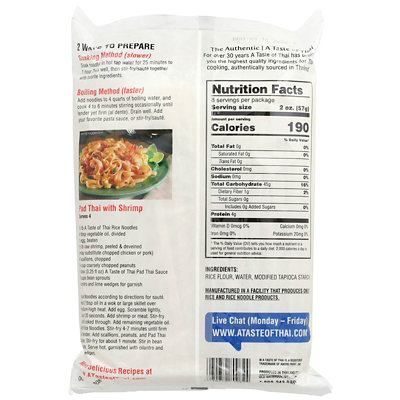 A Taste Of Thai Rice Noodles, Linguine, 16 oz (454 g) - Image 2