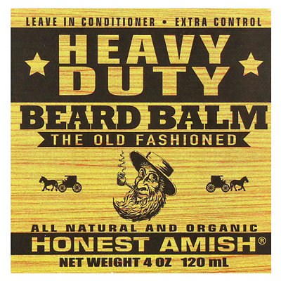 Honest Amish Heavy Duty Beard Balm, 4 oz (120 ml) - Image 2