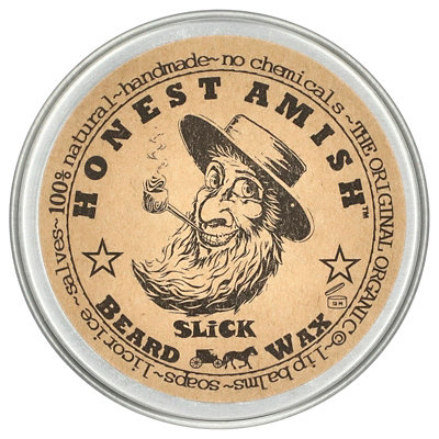 Honest Amish Slick Beard Wax, 2 oz (60 ml) - Image 1