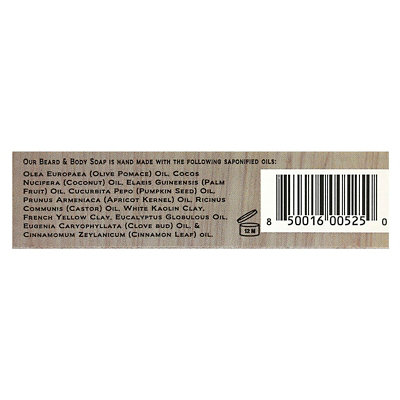Honest Amish Slick Beard  Body Bar Soap, 1 Bar - Image 2