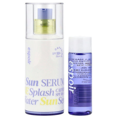 Espoir Water Splash Sun Serum, SPF 50 PA  All Makeup Cleansing Oil, 2 Piece Set - Image 1