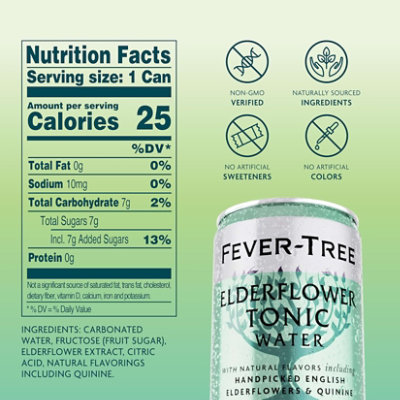 Fever Tree Tonic Water Elderflower 8-5.07fz - 8-5.07 FZ - Image 2
