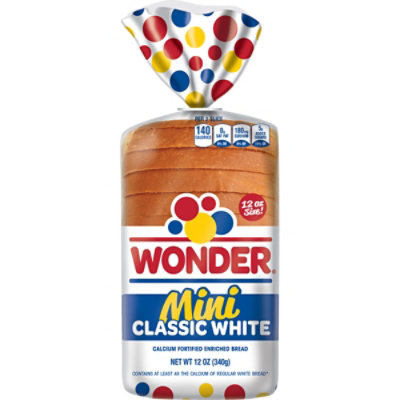 Wonder Mini Classic White Bread - 12 OZ - Image 2