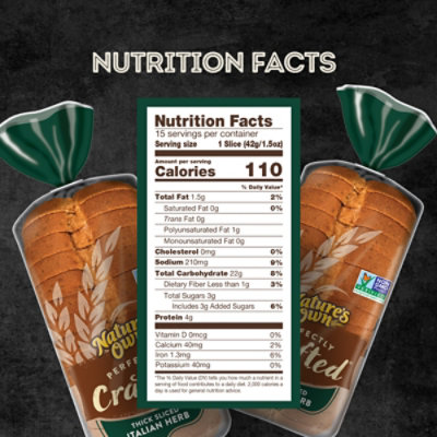 Natures Own Perfectly Crafted Italian Bread - 22 OZ - Image 5