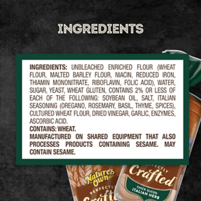 Natures Own Perfectly Crafted Italian Bread - 22 OZ - Image 6