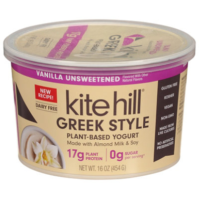Kite Hill Greek Yogurt Vanilla Unsweetened - 16 FZ - Image 1