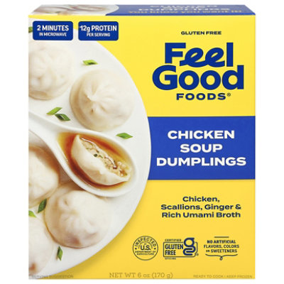 Feel Good Foods Dumpling Gluten Free Soup Chicken - 6 OZ - Image 2