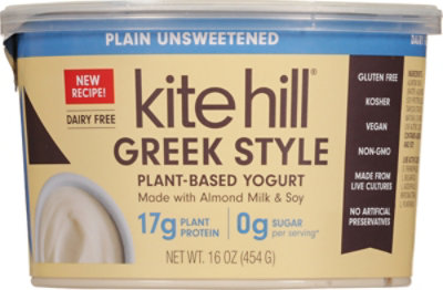 Kite Hill Greek Yogurt Plain Unsweetened - 16 FZ - Image 2
