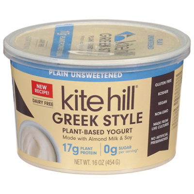 Kite Hill Greek Yogurt Plain Unsweetened - 16 FZ - Image 1