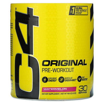 C4  Cellucor C4 Original, PreWorkout, Watermelon, 5.9 oz (168 g) - Image 1