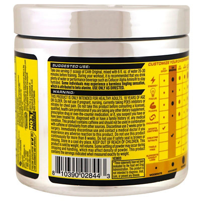 C4  Cellucor C4 Original, PreWorkout, Watermelon, 5.9 oz (168 g) - Image 3