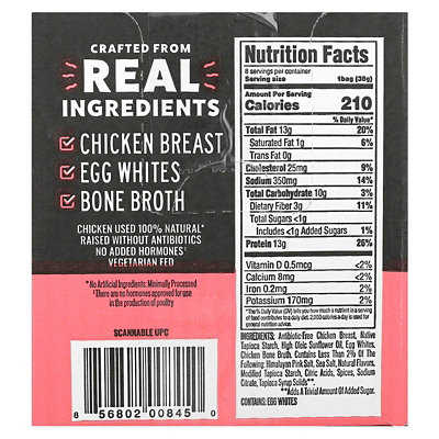 Wilde Brands Protein Chips, Himalayan Pink Salt, 8 Bags, 1.34 oz (38 g) Each - Image 3