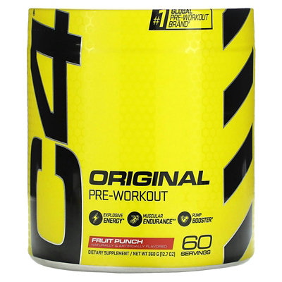 C4  Cellucor C4 Original, PreWorkout, Fruit Punch, 12.7 oz (360 g) - Image 1