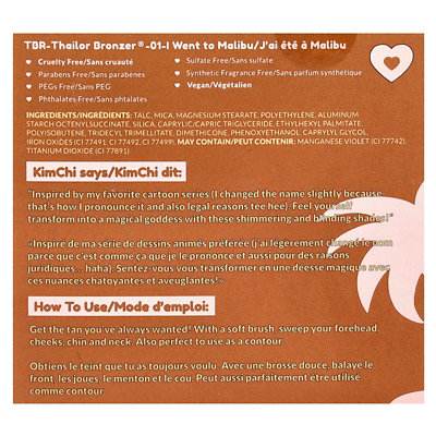 KimChi Chic Beauty Thailor Bronzer, 01, I Went To Malibu , 0.317 oz (9 g) - Image 3