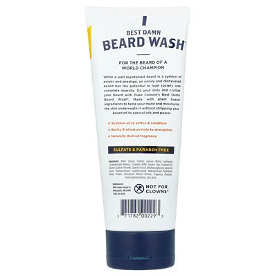 Duke Cannon Supply Co. Best Damn Beard Wash, Citrus Hefeweizen , 6 fl oz (177 ml) - Image 2