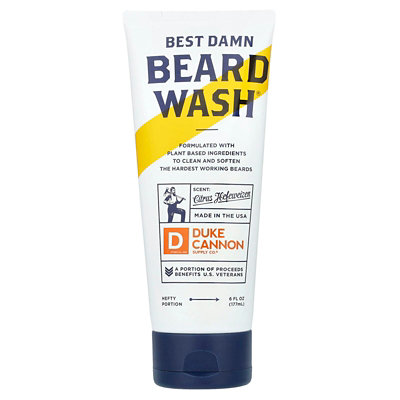 Duke Cannon Supply Co. Best Damn Beard Wash, Citrus Hefeweizen , 6 fl oz (177 ml) - Image 1