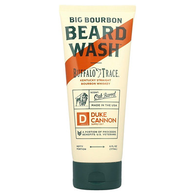 Duke Cannon Supply Co. Big Bourbon Beard Wash, Oak Barrel, 6 fl oz (177 ml) - Image 1