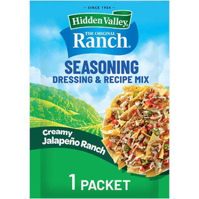 Hidden Valley Creamy Jalapeño Ranch Seasoning, Dressing and Recipe Mix - 1 Oz. - Image 1