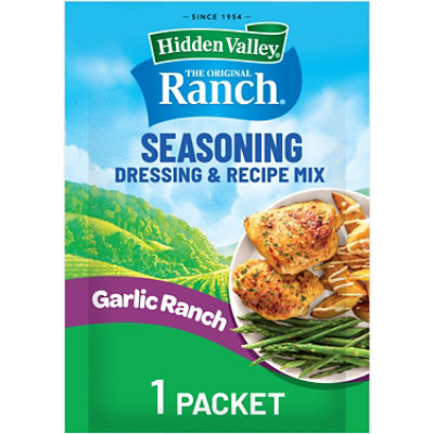 Hidden Valley Garlic Ranch Seasoning, Dressing and Recipe Mix - 1 Oz - Image 1