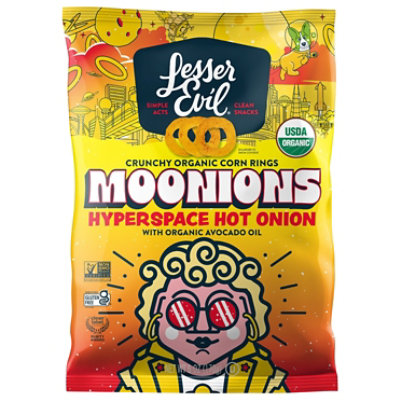 Lesser Evil Corn Rings Hot Onion 6oz - 6 OZ - Image 2