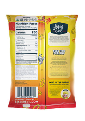 Lesser Evil Corn Rings Hot Onion 6oz - 6 OZ - Image 5