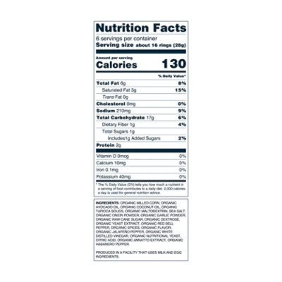 Lesser Evil Corn Rings Hot Onion 6oz - 6 OZ - Image 3