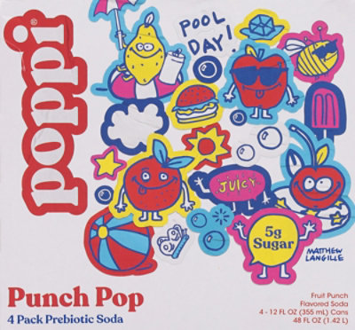 Poppi Prebiotic Punch Pop 4-12fz - 4-12 FZ - Image 5