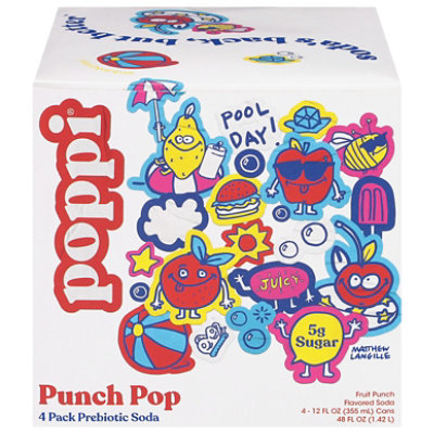 Poppi Prebiotic Punch Pop 4-12fz - 4-12 FZ - Image 1