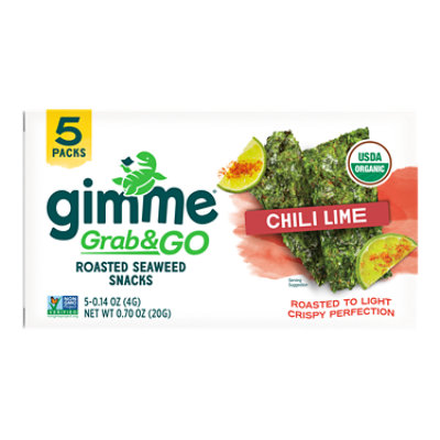 Gimme Seaweed Snack Chile Lime - 0.7 OZ - Image 7