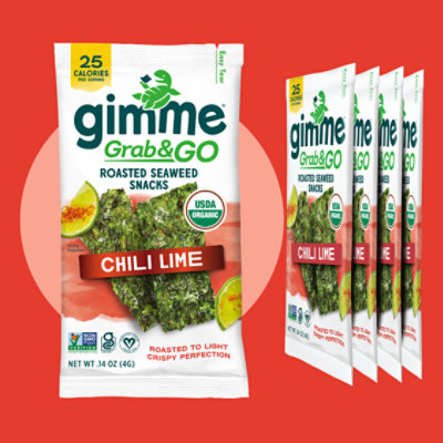 Gimme Chile Lime Seaweed Snack  - 0.7 Oz - Image 7