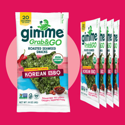 Gimme Korean Bbq Seaweed Snack - 0.7 Oz - Image 6