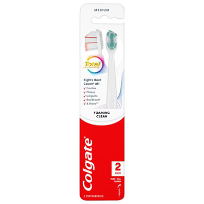 Colgate Total Foaming Med Tbr 2 Pk - EA - Image 1