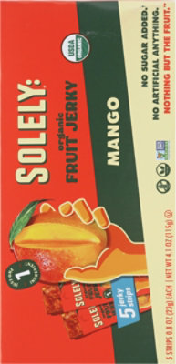 Solely Fruit Jerky Mango 5ct Box - 4.1 OZ - Image 5