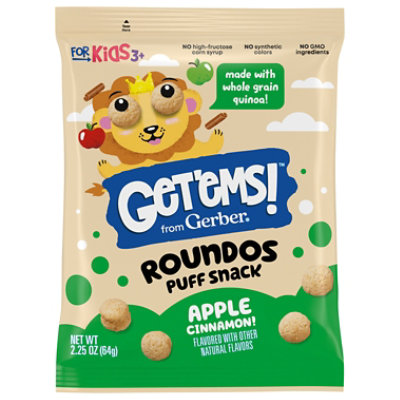 Get 'ems Infant Age Up Snack Roundo Apple Cinnamon 5x2.25oz Bag - 2.25 OZ - Image 1