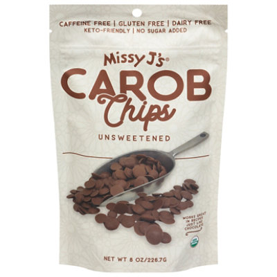 Missy Js Carob Chips Unsweetened - 8 OZ - Image 2