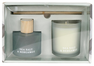 Overjoyed Boutique Diffuser Candle Set Blue - Each - Image 1