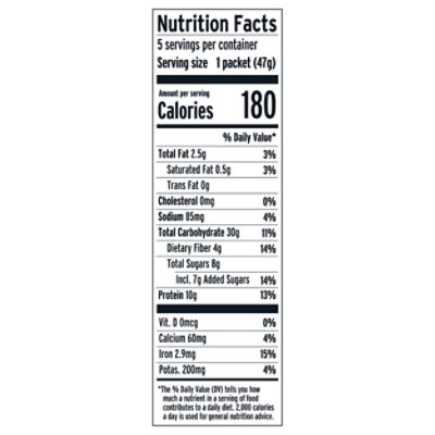 Purely Elizabeth Instant Oatmeal Maple Cinnamon 5pc - 7.6 OZ - Image 3